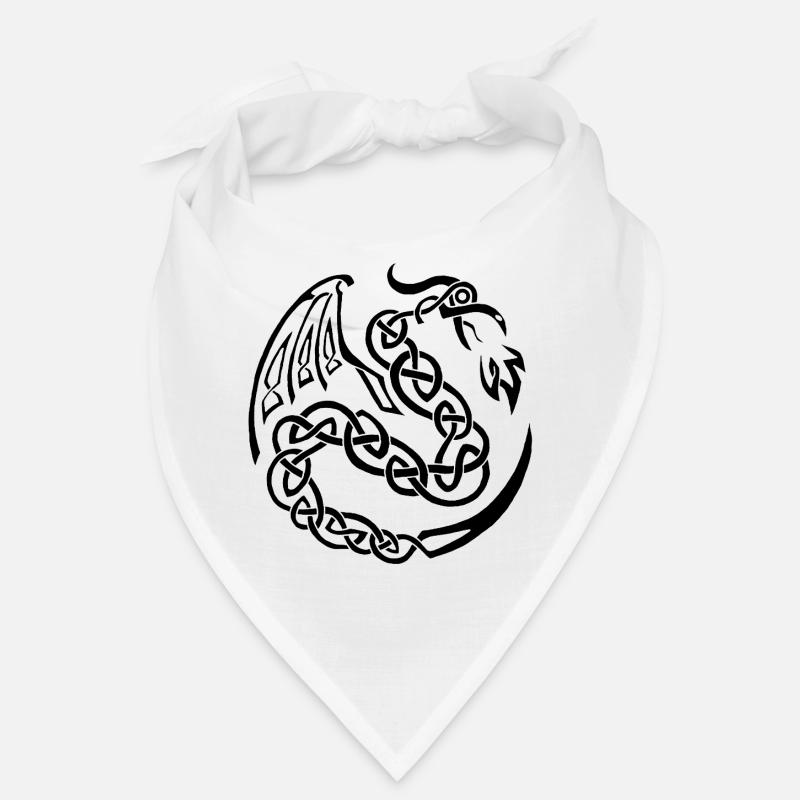 Black Celtic Dragon Bandana
