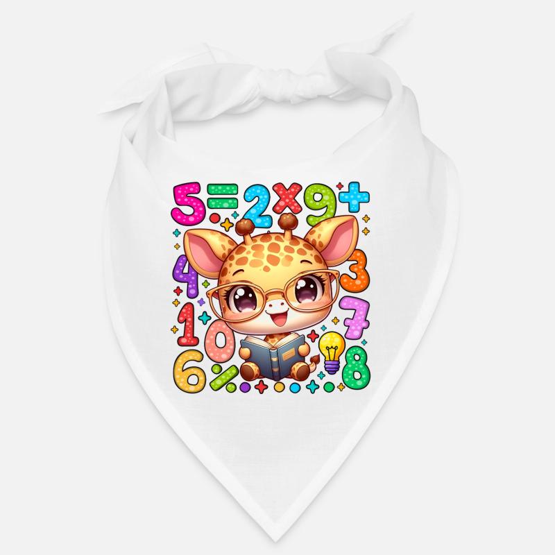 Number Day Giraffe Reading Math Book Bandana