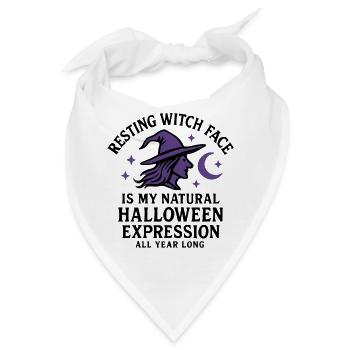 Halloween - Hexe - Bandana - Weiß - Vorne