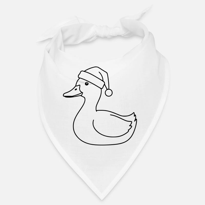 Art de lignes de canard de Noël Bandana