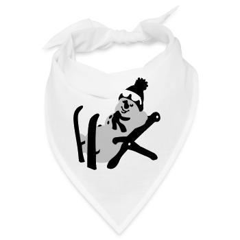 Schneemann - Bandana - Weiß - Vorne