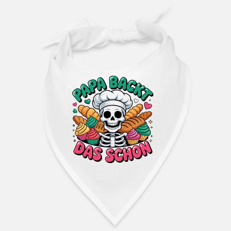 Papa Backt Das Schon Skelett Cupcakes Bandana