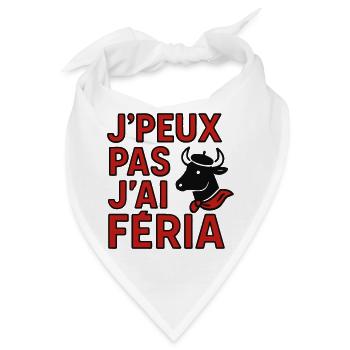Ich kann nicht, Feria - Bandana - Weiß - Vorne