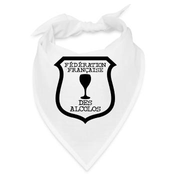 FFA Französische Föderation von Alcolos - Bandana - Weiß - Vorne