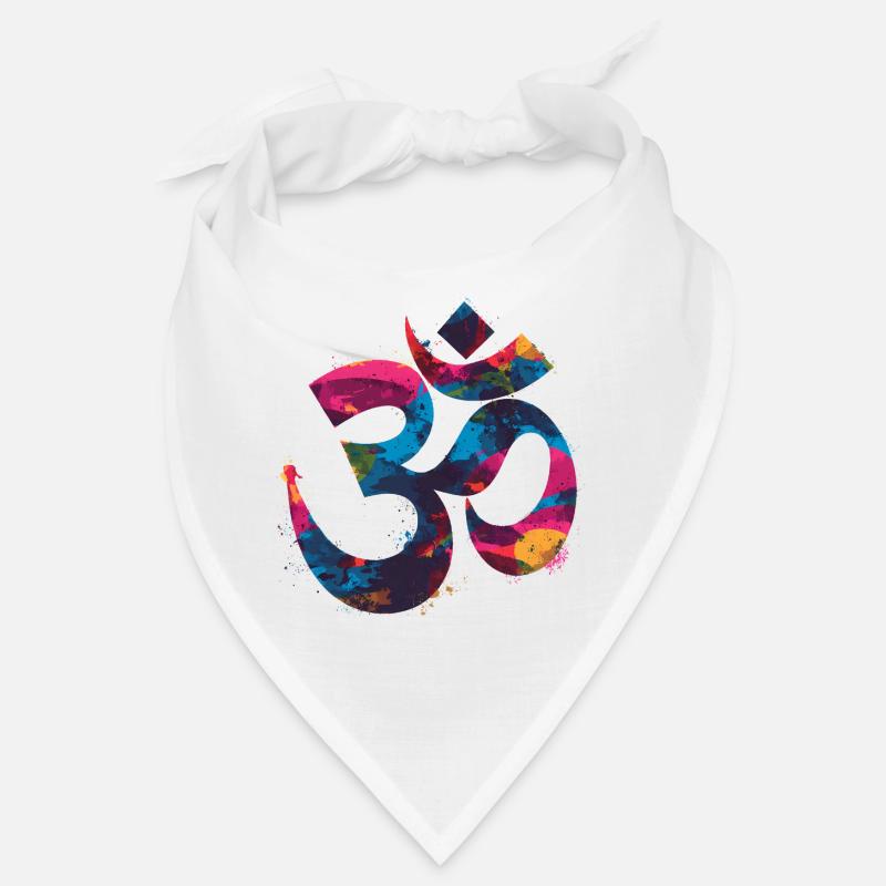 Buntes Om Symbol im Graffiti Style Bandana