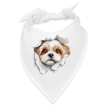 Shih Tzu - Bandana - Weiß - Vorne