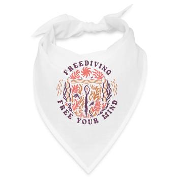 Freediving Free Your Mind Ocean Diver - Bandana - Weiß - Vorne