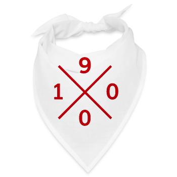 1900 Fußball Hoodie, Tasche Design für Nürnberg - Bandana - Weiß - Vorne