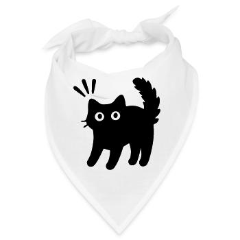 Kater Katze - Bandana - Weiß - Vorne