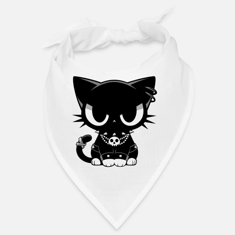 Goth Punk Katze Bandana