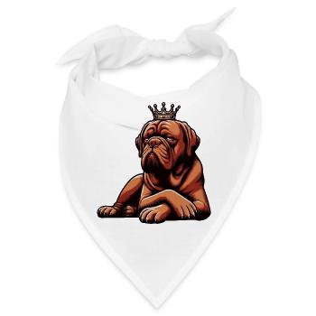 Bordeaux Dogge Bordeauxs Bordeaux Doggen besitzer - Bandana - Weiß - Vorne