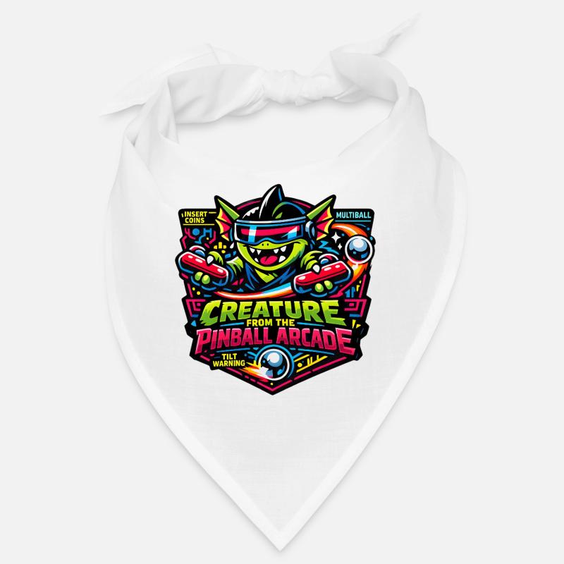 Creature from the Pinball Arcade Monster Retro - Bandana - Weiß