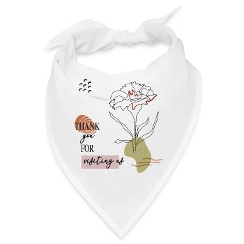 Danke Gruß  - Bandana - Weiß - Vorne