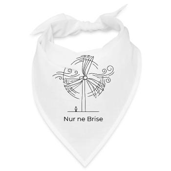 Nur ne Brise norddeutsch Nordisch Humor - Bandana - Weiß - Vorne