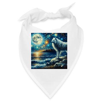 Polarwolf Starry Night - Bandana - Weiß - Vorne
