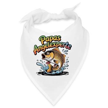 Papas Angelexperte - Bandana - Weiß - Vorne