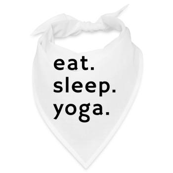 Eat. Sleep. Yoga. – The Yoga Life - Bandana - Weiß - Vorne