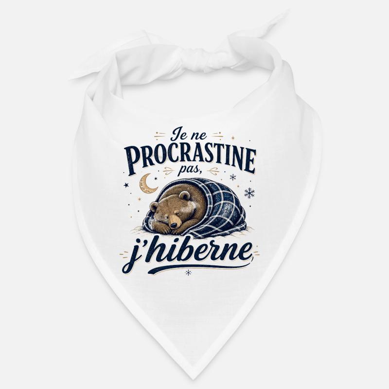 Je ne procrastine pas j’hiberne Bandana