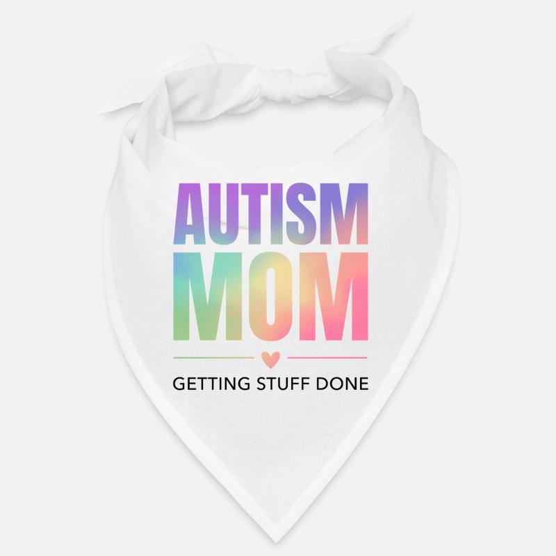 Autismus-Mama – Dinge erledigen - Bandana - Weiß
