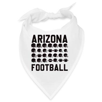 Arizona Football-Helm-Mosaik - Bandana - Weiß - Vorne