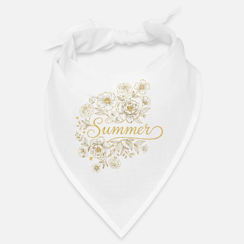 Été des Fleurs Dorées Bandana