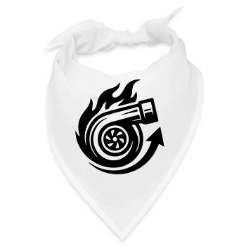 Turbo Boost Tuning - Bandana - Weiß - Vorne