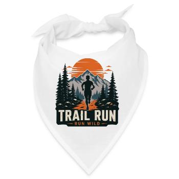 Trail Run – Run Wild - Bandana - Weiß - Vorne