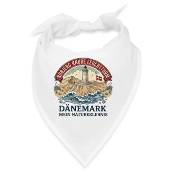 Rubjerg Knude Leuchtturm Dänemark - Bandana - Weiß - Vorne