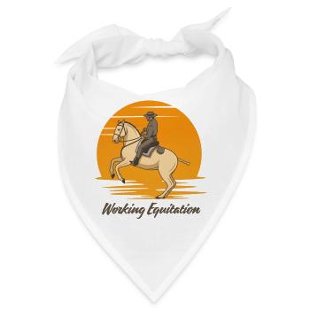 workingequitation01 - Bandana - Weiß - Vorne