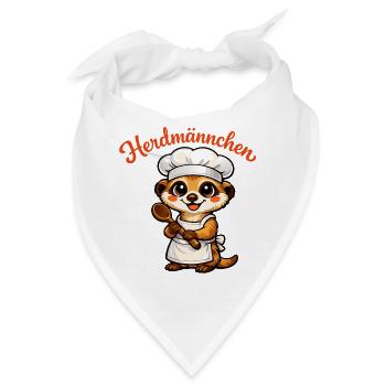 Herdmännchen - Bandana - Weiß - Vorne