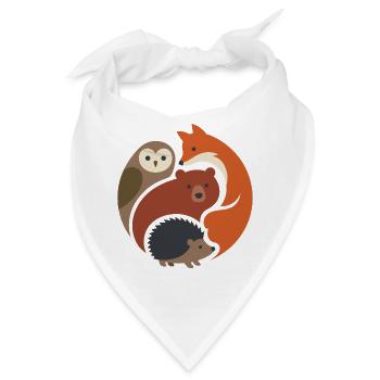 Outdoor-Abenteuer – Respektieren Sie die Einheimischen - Bandana - Weiß - Vorne