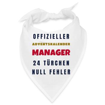 Adventskalender Manager 24 Türchen Adventszeit - Bandana - Weiß - Vorne