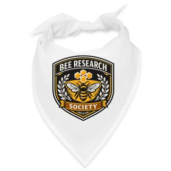 Bienenforschung Gesellschaft Abzeichen - Bandana - Weiß - Vorne