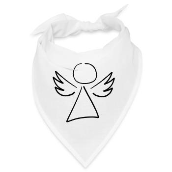 little angel black - Bandana - Weiß - Vorne