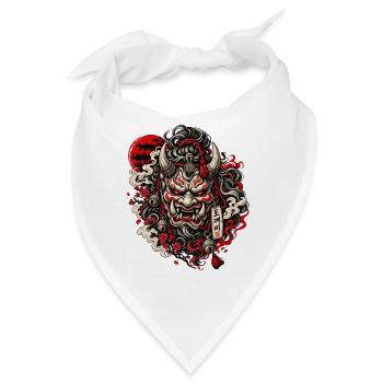 Dämonenmaske Dokkaebi Stil - Bandana - Weiß - Vorne