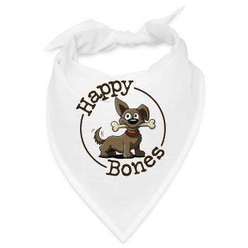 happy bones Hundefreund Orthopädie  - Bandana - Weiß - Vorne