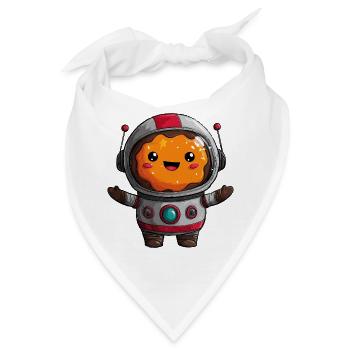 WeltraumDonut mit Astronaut - Bandana - Weiß - Vorne