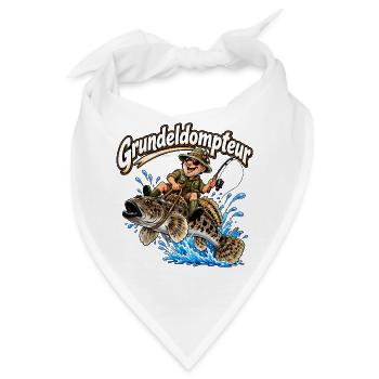 Grundeldompteur - Bandana - Weiß - Vorne