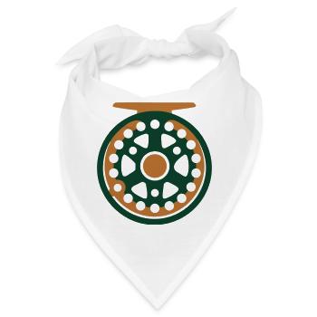 Fliegenrolle Angel Icon - Bandana - Weiß - Vorne