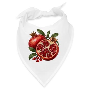 Granatapfel geöffnet zu Ruby Chambers - Bandana - Weiß - Vorne
