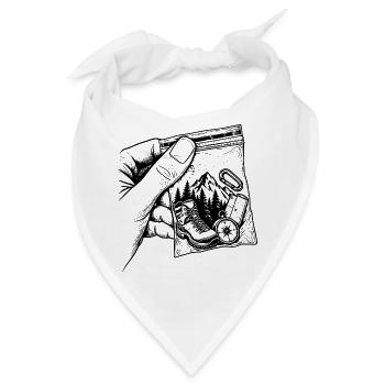 Wandersucht – Berg- und Trekking-Beutel - Bandana - Weiß - Vorne