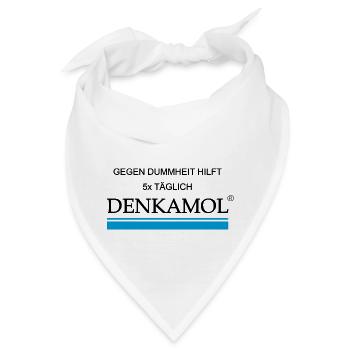 denkamol, denken, Medizin, Medikament, Arzt, dumm - Bandana - Weiß - Vorne