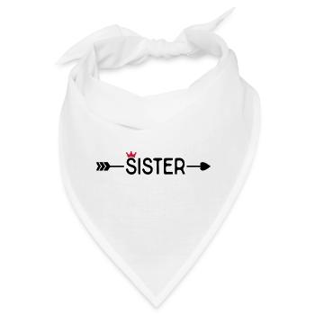 Schwester - Bandana - Weiß - Vorne