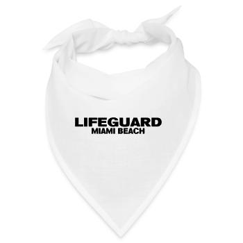 Rettungsschwimmer miami - Bandana - Weiß - Vorne