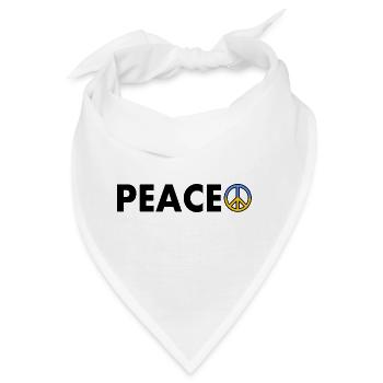 Peace - Bandana - Weiß - Vorne