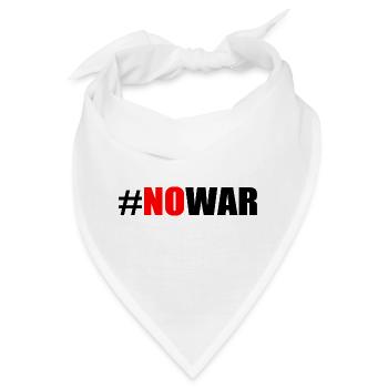 No war - Bandana - Weiß - Vorne