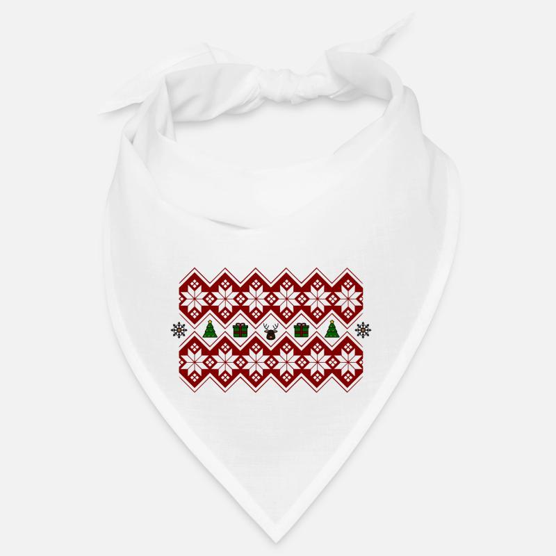 Weihnachten Weihnachtspulli Elch Baum Geschenk Bandana