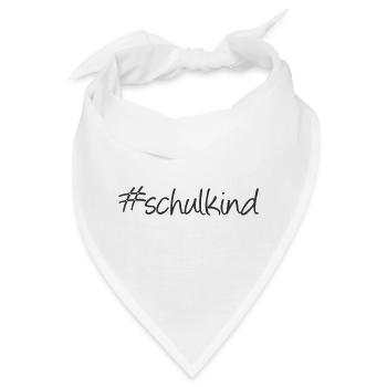 Hashtag Schulkind - Bandana - Weiß - Vorne