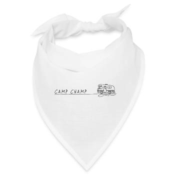 wohnmobil camp champ spruch camping - Bandana - Weiß - Vorne