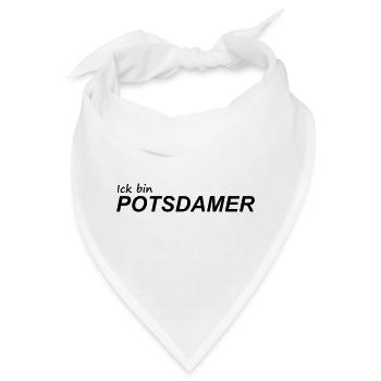 ICK BIN POTSDAMER - Bandana - Weiß - Vorne